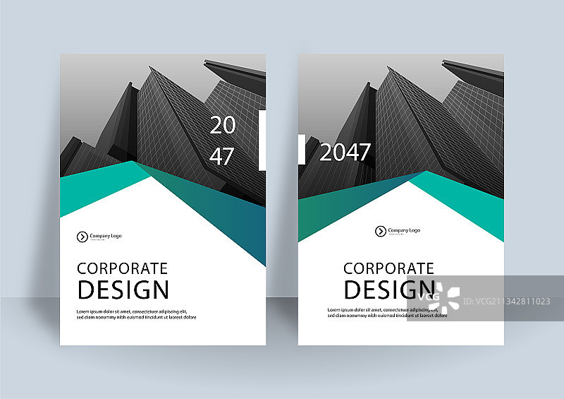 现代商务书籍封面设计模板图片素材