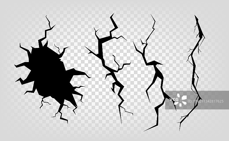 透明裂纹效果图片素材
