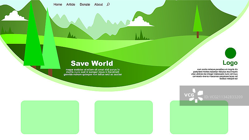 世界地球日着陆页图片素材