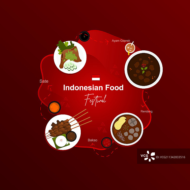 印度尼西亚美食节图片素材