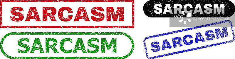 腐蚀纹理讽刺矩形印章图片素材