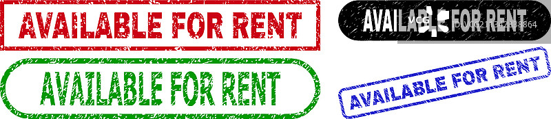 可供出租的矩形邮票，采用腐蚀图片素材