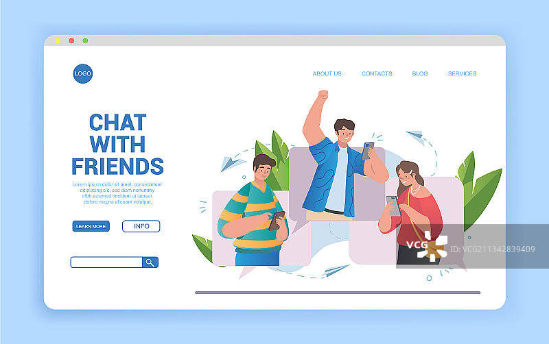 快乐的年轻人正在聊天图片素材