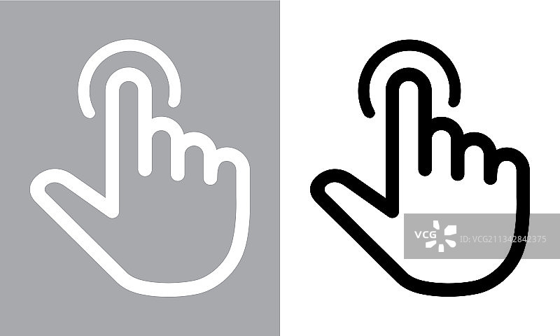 触摸屏或触摸屏手指按压图片素材