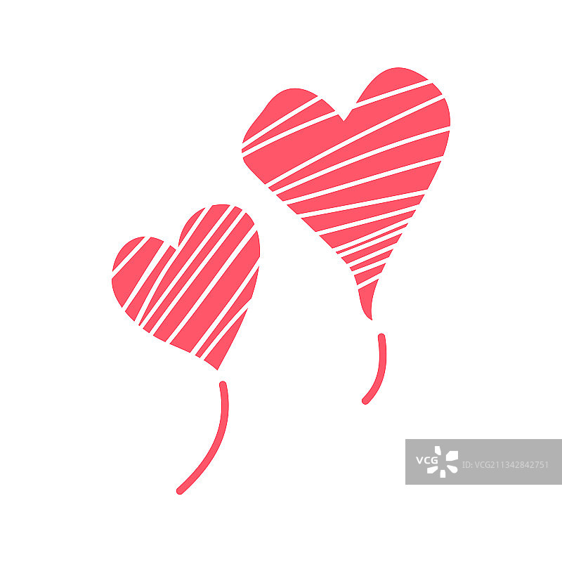 情人节爱心设计元素图片素材