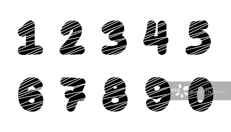 黑色数字符号元素图片素材