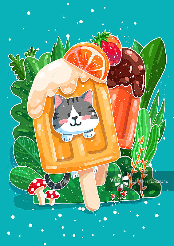 水果冰棒图片素材