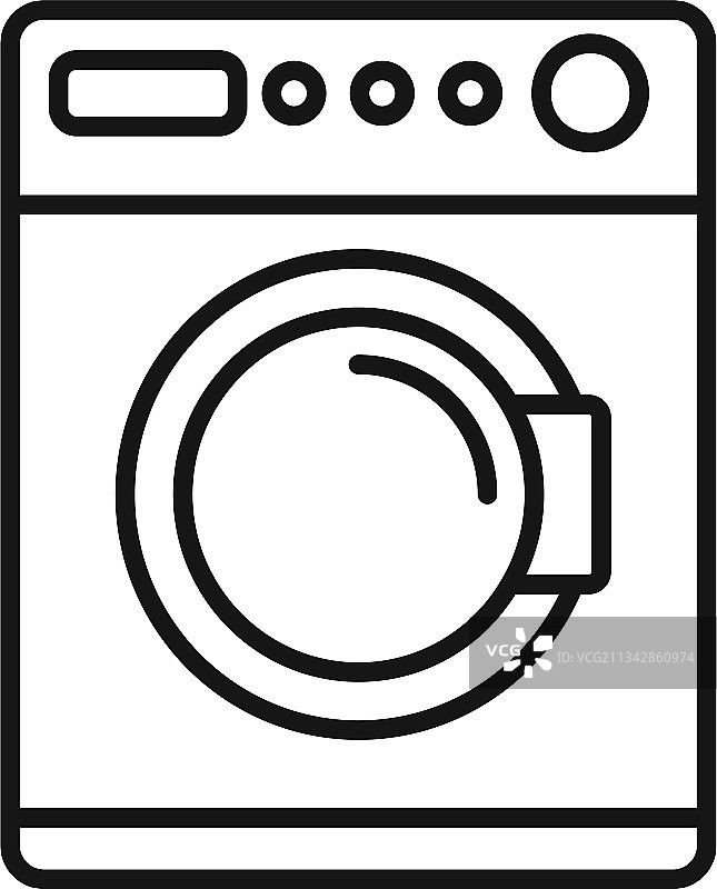 柔顺剂洗衣机图标轮廓样式图片素材
