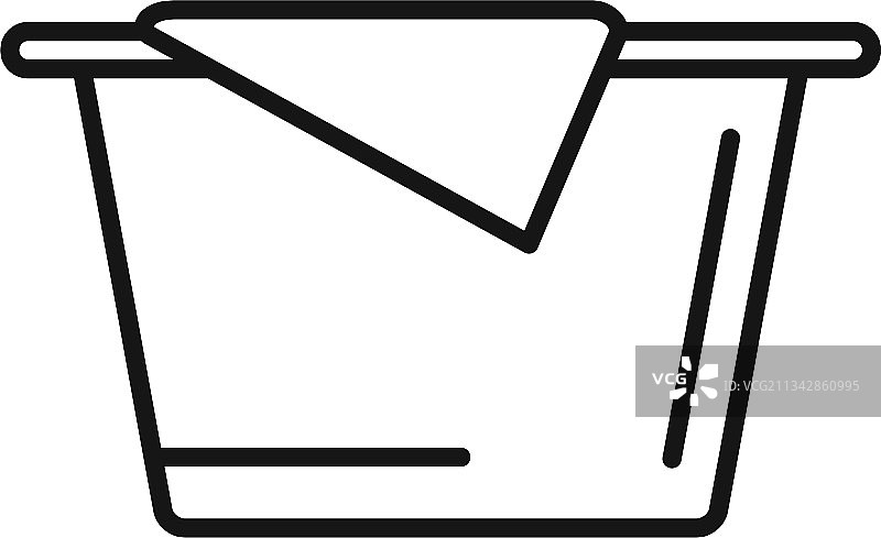 衣物柔顺剂盆图标轮廓样式图片素材