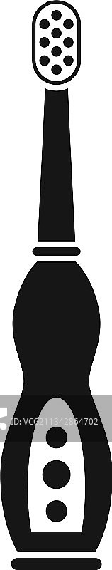 电动牙刷牙齿图标简约风格图片素材