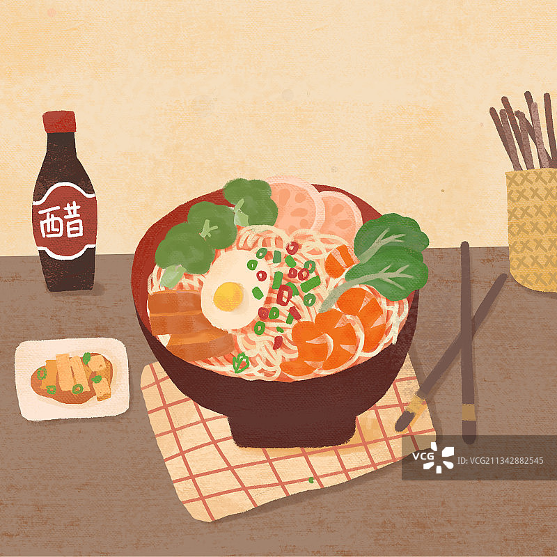 大碗面条图片素材