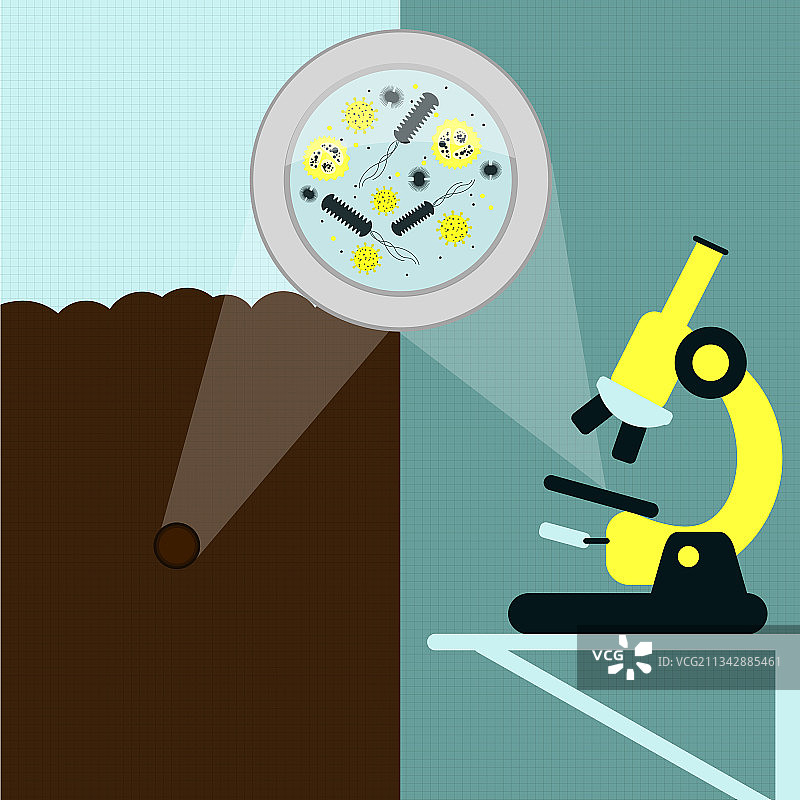 土壤微生物学与实验室图片素材