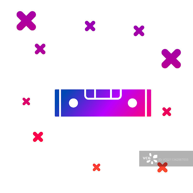 彩色气泡水平仪图标图片素材