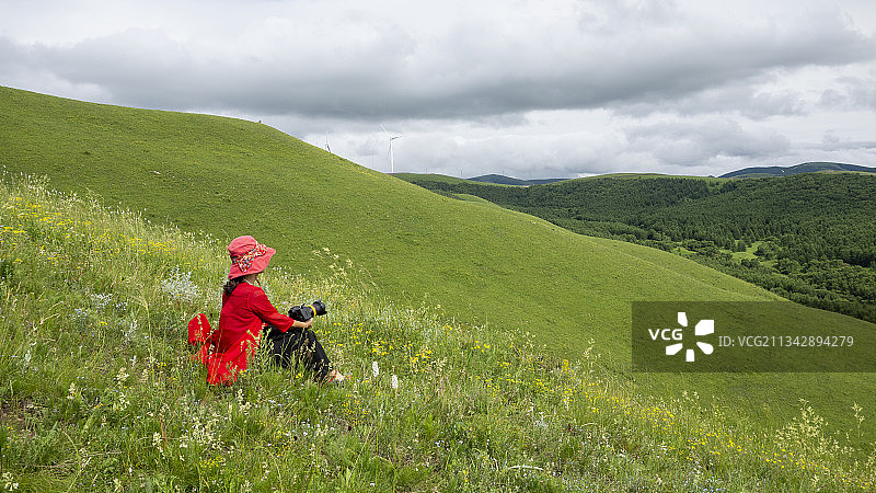 河北承德丰宁县坝上七彩森林 景区图片素材