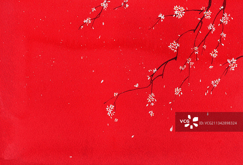 宫花落图片素材