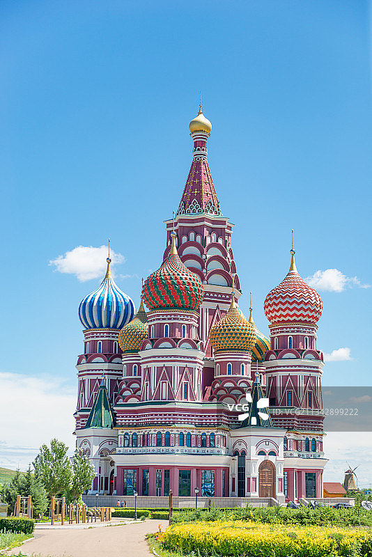 内蒙古满洲里猛犸公园 俄式建筑图片素材