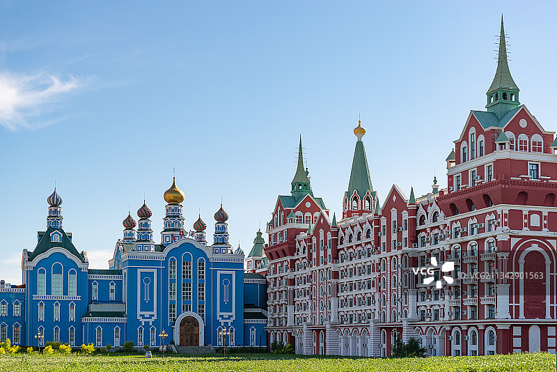 内蒙古满洲里套娃景区 套娃广场 套娃酒店图片素材