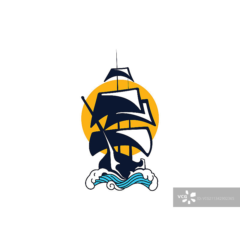 航海旅程logo设计图片素材