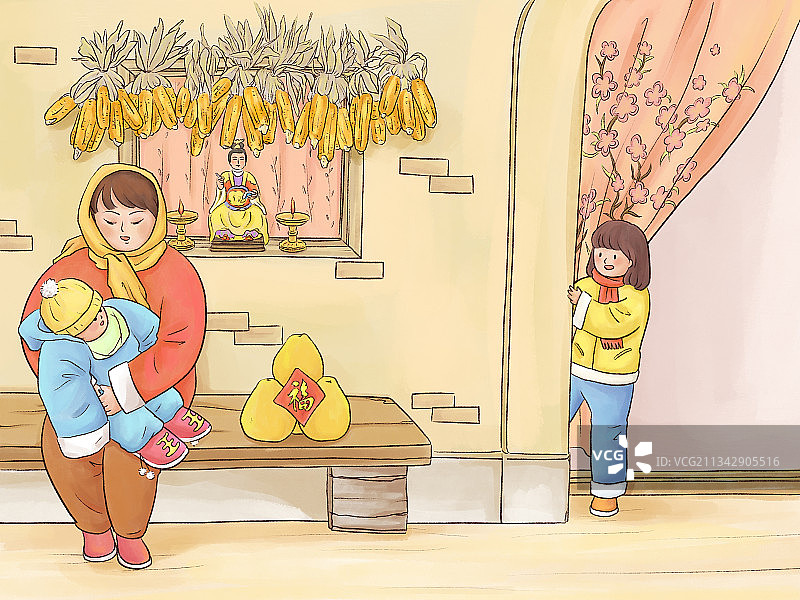 正月十四图片素材