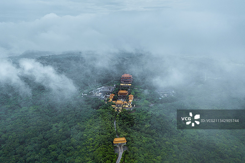 仙境方山定林寺图片素材