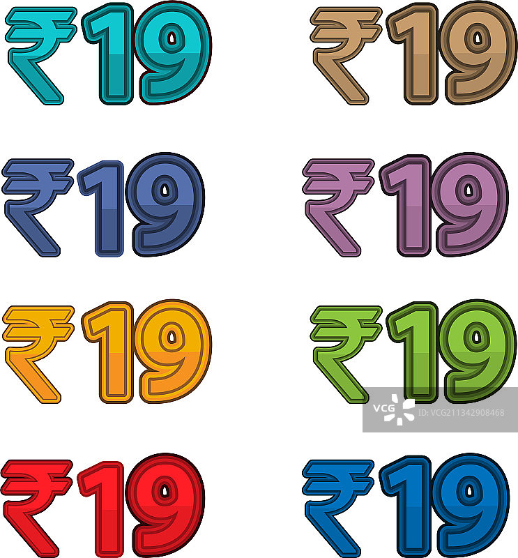 价格：19卢比图片素材
