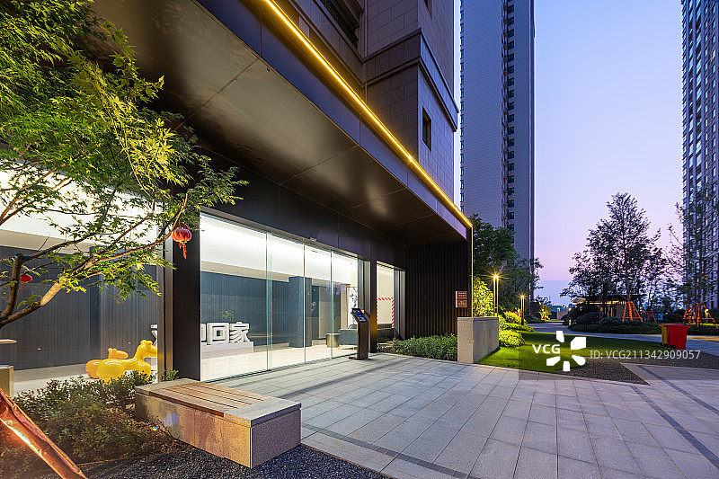 居住区入户单元大门图片素材