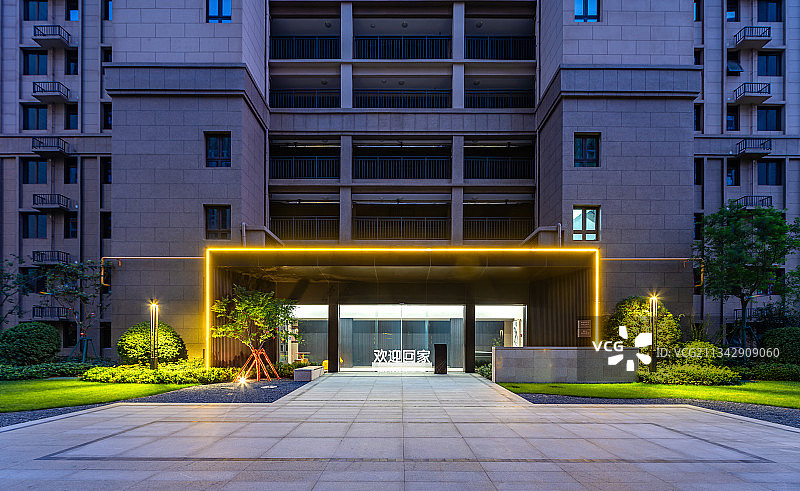居住区入户单元大门图片素材