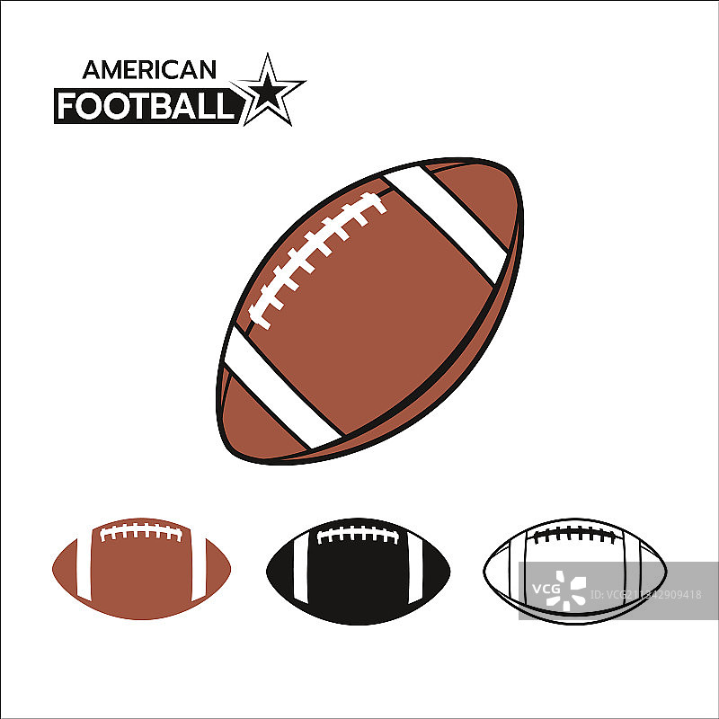 美式足球的标志图片素材