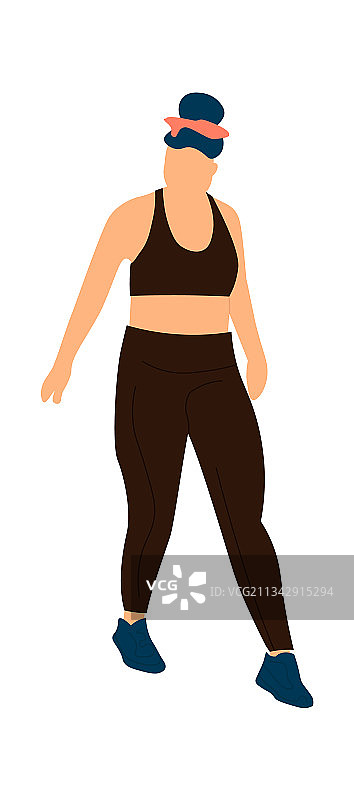 卡通风格的时尚穿搭女性图片素材