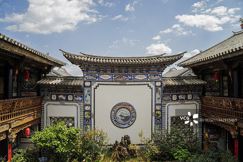 中国云南省大理市张家花园图片素材