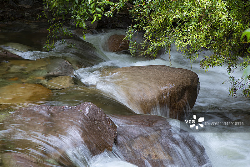 河北张家口蔚县 小五台金河 景区图片素材