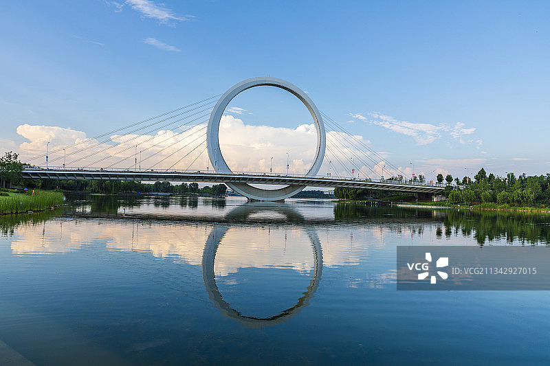 郑州蝶湖、戒指桥、公园、水库图片素材