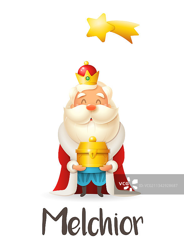 智者梅尔基奥庆祝主显节图片素材