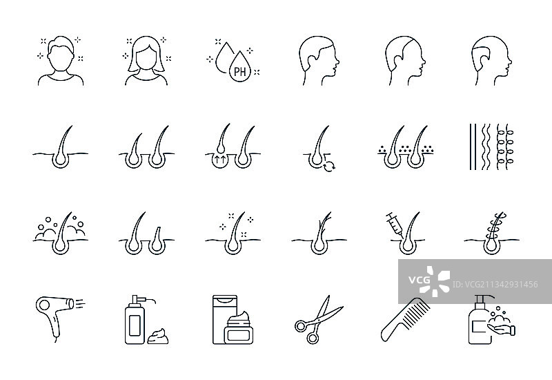 头发护理问题图片素材