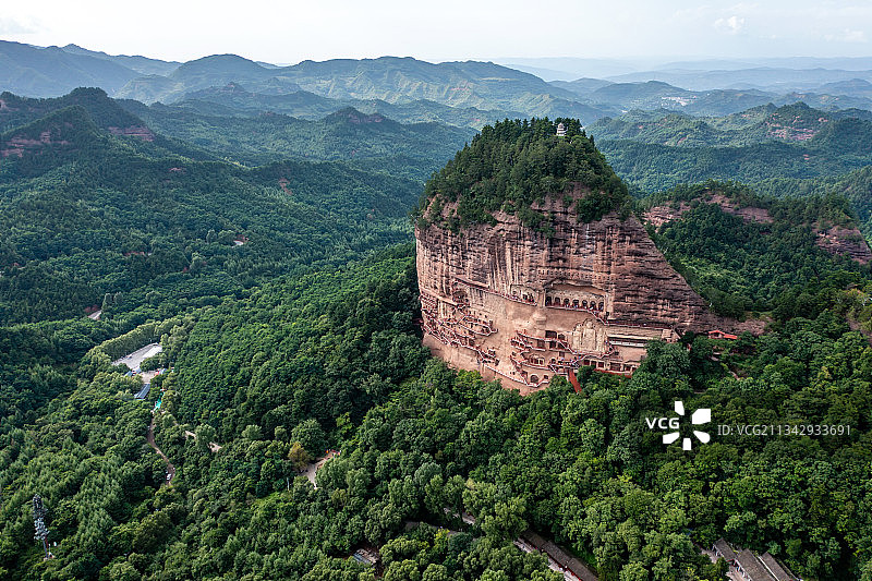 甘肃天水麦积山景区图片素材