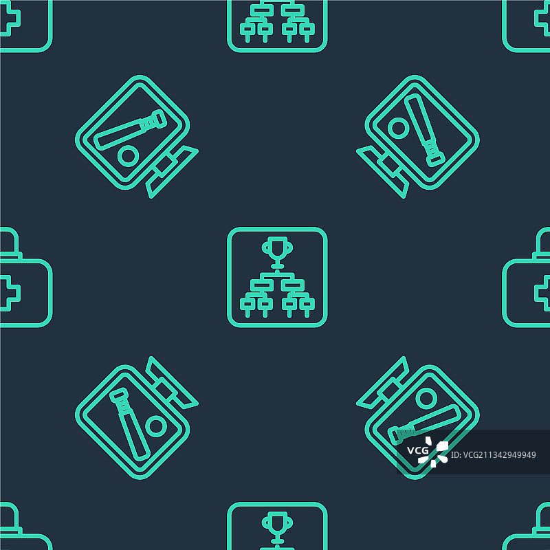 线条锦标赛对阵图显示器图片素材