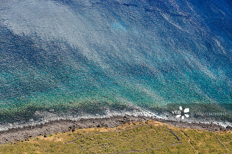葡萄牙帕尔戈角：海滨高角度景观图片素材