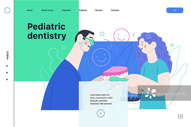 儿童牙科医疗保险网络图片素材