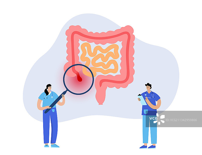 阑尾疼痛概念图片素材