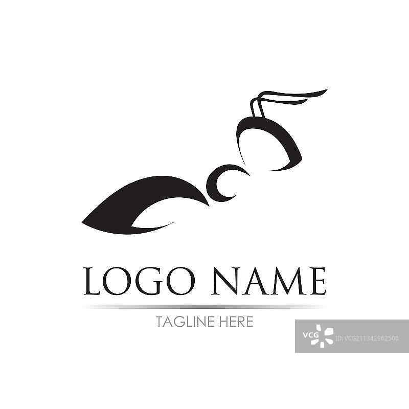 蚂蚁Logo模板设计图片素材