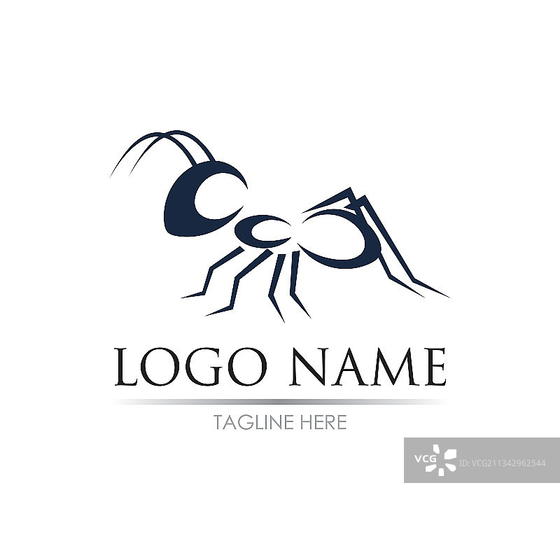 蚂蚁Logo模板设计图片素材