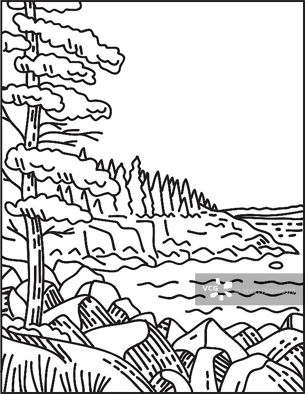 阿卡迪亚国家公园大西洋沿岸风光图片素材