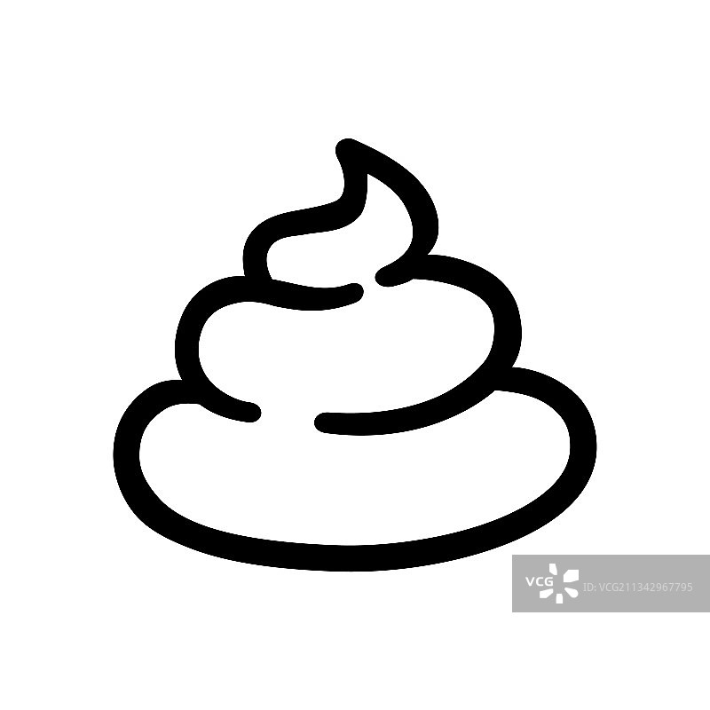 卡通涂鸦便便泥土图标图片素材