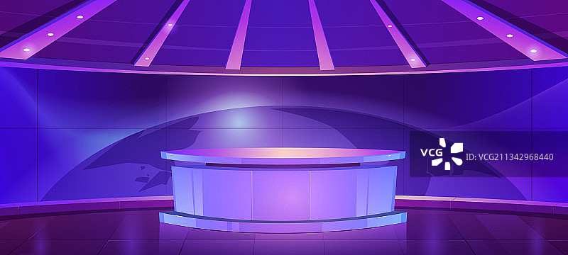 电视新闻演播室电视广播场景图片素材