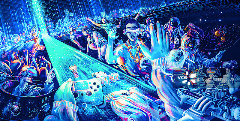 5g信息时代插画图片素材