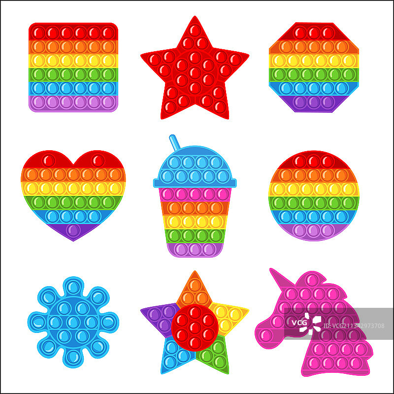 流行抗压玩具套装图片素材