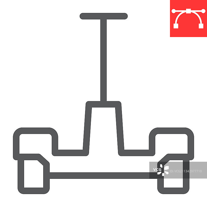 悬浮滑板线条图标图片素材