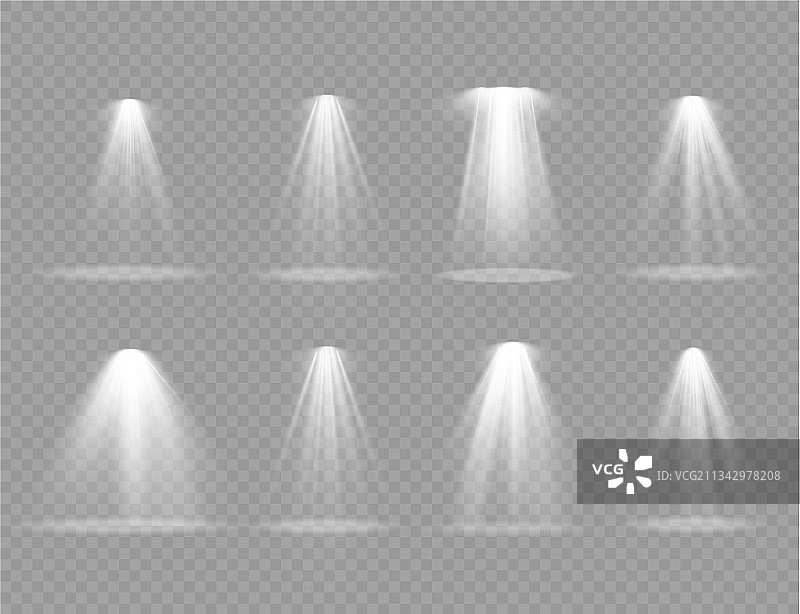 带白色光束的聚光灯投影效果图片素材