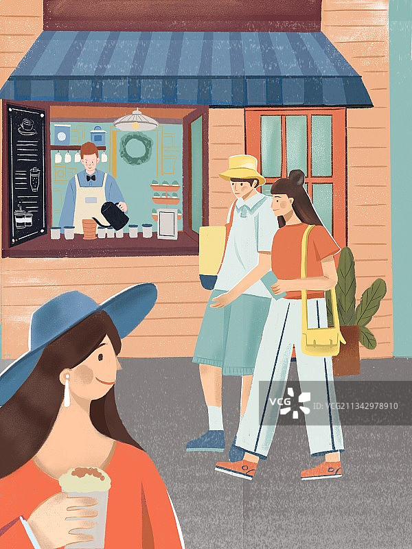 街景一角图片素材