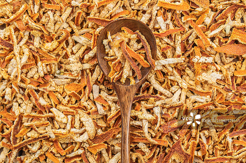 中国传统中药材陈皮图片素材